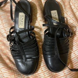 90s Enzo Angiolini Navy Flats 8m